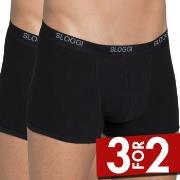 Sloggi 2P For Men Basic Short Svart bomull XX-Large Herre