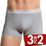 Sloggi For Men Basic Shorts Grå bomull XX-Large Herre