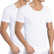 Sloggi 2P Men 24 7 T-Shirt Hvit bomull Large Herre