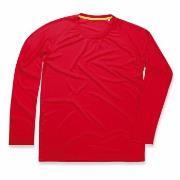 Stedman Active 140 Long Sleeve Rød polyester X-Large Herre