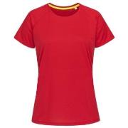 Stedman Active 140 Raglan For Women Rød polyester Small Dame