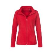 Stedman Active Fleece Jacket For Women Rød polyester Large Dame