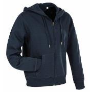 Stedman Active Hooded Sweatjacket For Men Mørkblå Medium Herre