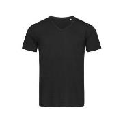 Stedman Ben V-neck For Men Svart ringspunnet bomull XX-Large Herre