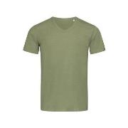 Stedman Ben V-neck For Men Militærgrønn ringspunnet bomull XX-Large He...