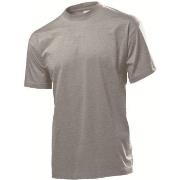 Stedman Classic Men T-shirt Grå bomull X-Large Herre