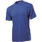 Stedman Classic Men T-shirt Royalblå bomull Small Herre