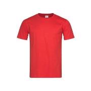 Stedman Classic-T Fitted For Men Rød bomull X-Large Herre