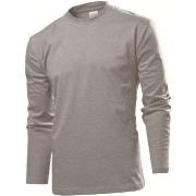 Stedman Comfort-T Long Sleeve Grå bomull X-Large Herre