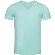 Stedman James Organic Men V-Neck Turkis økologisk bomull XX-Large Herr...