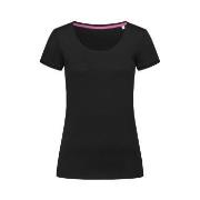 Stedman Megan Crew Neck Svart ringspunnet bomull Large Dame