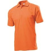 Stedman Polo Men Oransje bomull Medium Herre