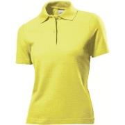 Stedman Polo Women Gul bomull Small Dame