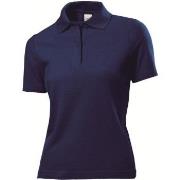 Stedman Polo Women Marine bomull Large Dame