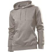 Stedman Sweatshirt Hooded Women Mørkgrå  Small Dame