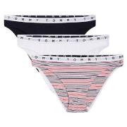 Tommy Hilfiger Truser 3P Essentials Bikini Briefs Hvit/Marine bomull L...