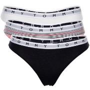 Tommy Hilfiger Truser 3P Essentials Thong Hvit/Marine bomull X-Large D...