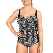 Trofe Graphic Bali Swimsuit Svart/Hvit B 36 Dame