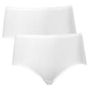 Trofe Seamless Maxi Briefs Truser 2P Hvit bomull XX-Large Dame