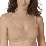 Triumph BH Modern Lace Cotton Soft Bra Beige D 85 Dame