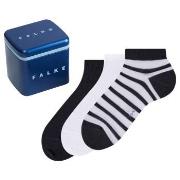 Falke Strømper 3P Ankle Sock Happy Box Hvit bomull Str 43/46