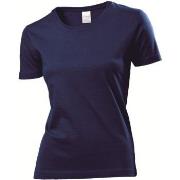 Stedman Classic Women T-shirt Marine bomull X-Small Dame