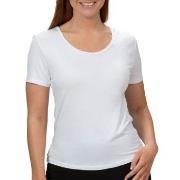 Trofe Bamboo Solids T-shirt Hvit Bambus Medium Dame