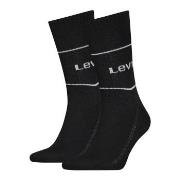 Levis Strømper 2P Organic Cotton Sock Svart Str 43/46