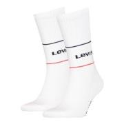 Levis Strømper 2P Organic Cotton Sock Hvit Str 35/38