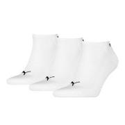 Puma Strømper 3P Cushioned Ankle Sock Hvit Str 39/42