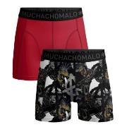 Muchachomalo 2P Cotton Stretch Punk Boxer Svart/Rød bomull Large Herre