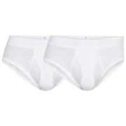 Dovre 2P Organic Cotton Brief With Fly Hvit økologisk bomull Medium He...