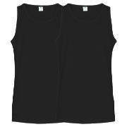 Dovre 2P Organic Cotton Singlet Svart økologisk bomull Medium Herre