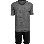 JBS Short Sleeve Pyjama 131 Grå bomull 3XL Herre