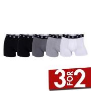 CR7 Cristiano Ronaldo 5P Cotton Trunks Svart/Grå bomull XX-Large Herre