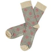 Topeco Strømper Men Cotton Trend Pattern Sock Benhvit Str 41/45 Herre