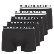 BOSS 5P Cotton Boxer Trunks Svart bomull XX-Large Herre