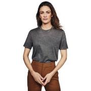 Pierre Robert X Jenny Skavlan Wool Wide T-Shirt Mørkgrå  Large Dame