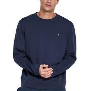 Panos Emporio Element Sweater Marine bomull Medium Herre