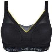 Shock Absorber BH Active Shaped Support Bra Svart/Gul C 80 Dame