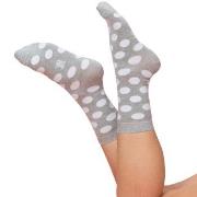 Trofe Bamboo Dot Socks Strømper 2P Grå Str 35/38 Dame