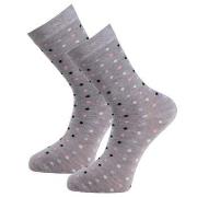 Trofe Bamboo Small Dot Socks Strømper Grå Str 39/42 Dame