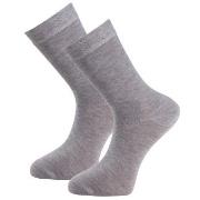 Trofe Bamboo Socks Strømper 2P Grå Str 39/42 Dame