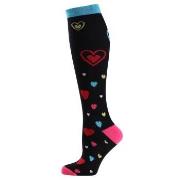 Trofe Printed Support Socks Strømper Svart/Rød Str 35/38 Dame