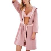 Missya Feline Double Sided Robe Rosa bomull Large Dame