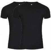 Dovre 2P Organic Cotton T-shirt Svart &#xF8;kologisk bomull X-Large Herre