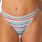 Sloggi Shore Candy Basslet Brazilian Bikini Brief Lysblå Stripet X-Lar...