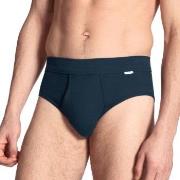 Calida Cotton 1 Herr Midi Gylf 23112 Marine bomull Large Herre