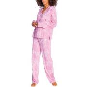 PJ Salvage Playful Prints Pyjama Rosa X-Small Dame