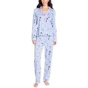 PJ Salvage Playful Prints Pyjama Lysblå X-Small Dame